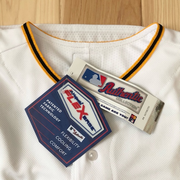 NWT❗️Hand Signed Pittsburgh Pirates Majestic official game jersey - Picture 7 of 10